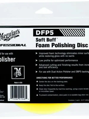 Akce Meguiar's Soft Buff Foam Polishing Disc 5" - lešticí kotouč pro DA leštičku (střední), 5palcový