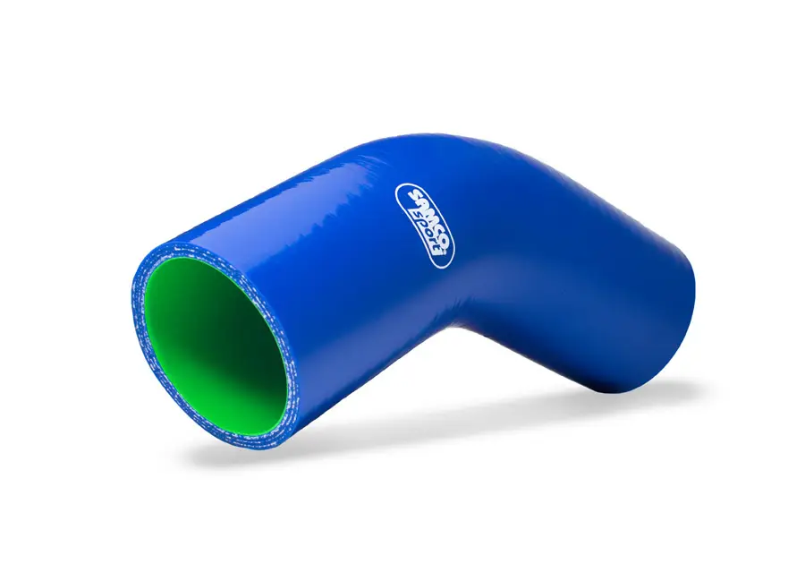 Samco Sport ProFuel silikonové redukční koleno 90° s vnitřním průměrem 60 mm > 51 mm pro vedení paliva, barva solar oranžová (maskáčový vzor) Originální