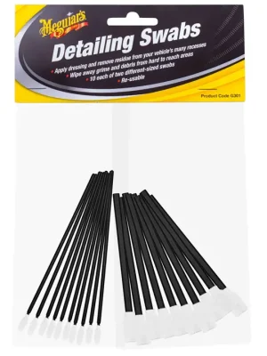 Nová Kolekce Meguiar's Detailing Swabs - sada 20 ks pěnových detailingových tyčinek
