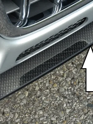 Akční Nabídka Rieger lipa pod přední nárazník pro Audi A3 8P 3-dvéř., 5-dvéř. před faceliftem, -05/05, plast ABS s povrchovou úpravou Carbon-Look
