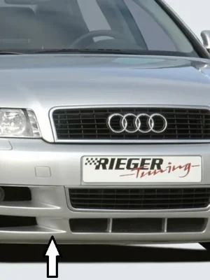 Aktuální Rieger spoiler pod přední nárazník pro Audi A4 8E avant, sedan, r.v. 11/00-10/04, plast ABS bez povrchové úpravy