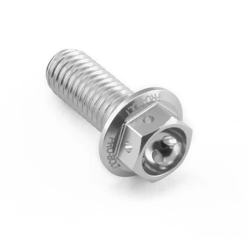 Cenově Výhodný Pro-Bolt hliníkový šroub s šestihrannou hlavou 13 mm, závitem M8 x 1,25 mm a délkou závitu 20 mm, barva: stříbrná