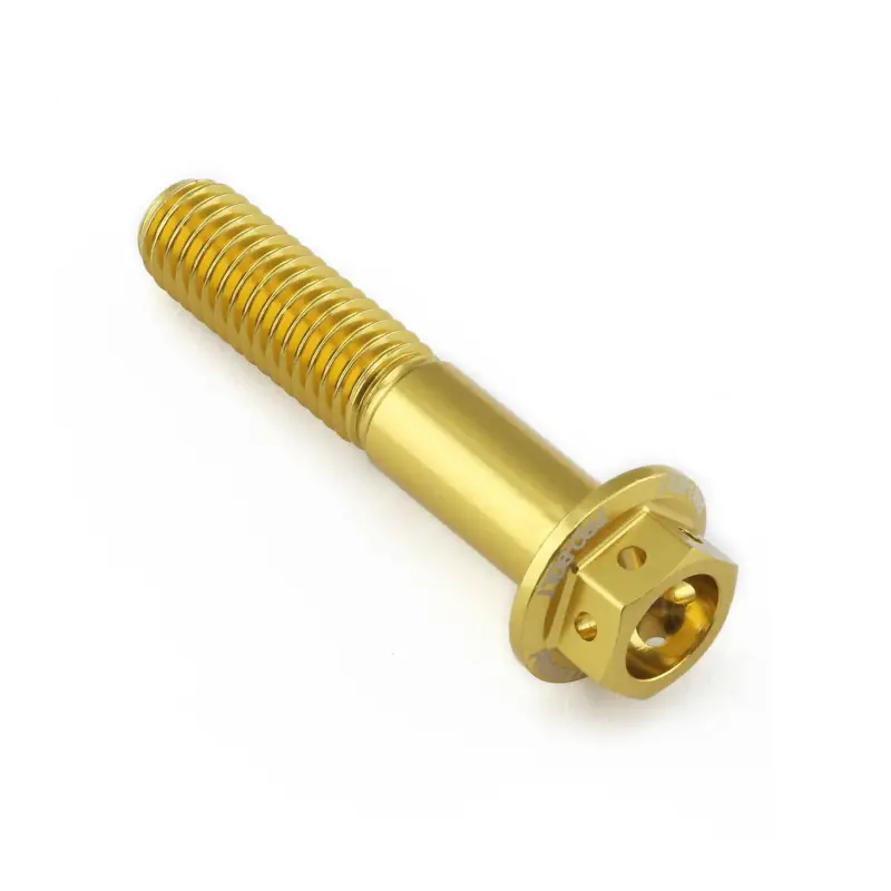 Odeslání Ihned Pro-Bolt hliníkový šroub s šestihrannou hlavou 15 mm, závitem M8 x 1,25 mm a délkou závitu 40 mm, barva: zlatá