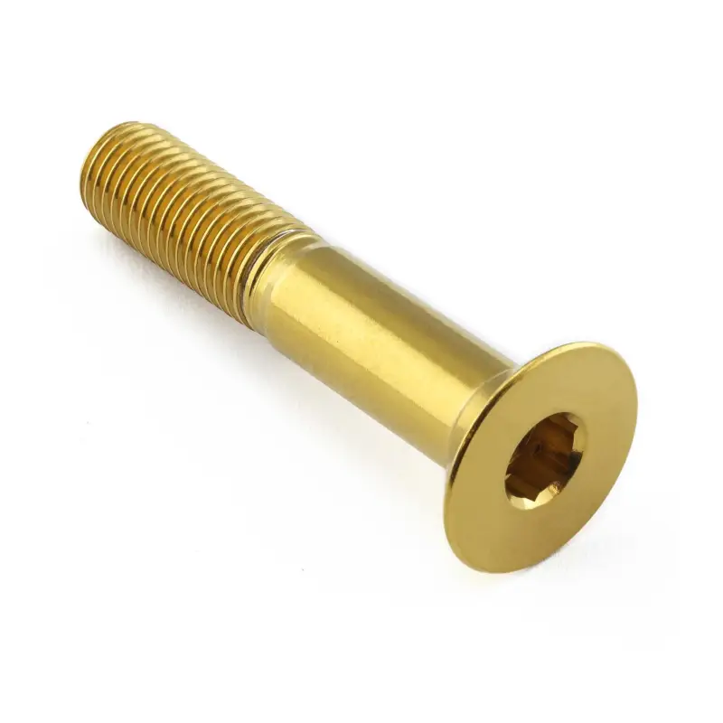 Pro-Bolt nerezový inbusový šroub se zápustnou hlavou se závitem M12 x 1,50 mm a délkou 58 mm, barva: zlatá Nejlepší Volba
