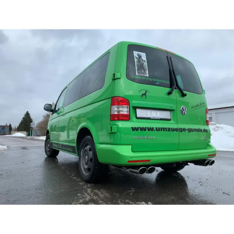 Fox Sportauspuff koncový tlumič výfuku s koncovkou 2x115x85 Typ 32 na obou stranách pro Volkswagen T6 Bus s motorem 2.0, 2.0 TDI, 2.5 TDI, 3.2 Top Prodej