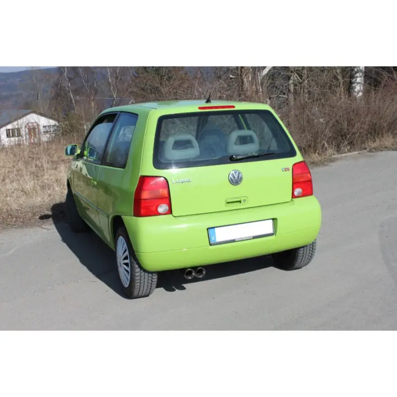 Horká Nabídka Fox Sportauspuff koncový tlumič výfuku s koncovkou 2x76 Typ 25 pro Volkswagen Lupo s motorem 1.4 TDI