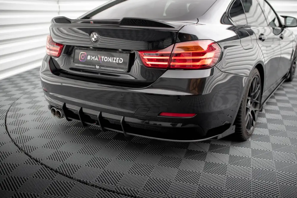 Maxton Design "Street Pro" boční difuzory pod zadní nárazník s křidélky pro BMW řada 4 F36, plast ABS bez povrchové úpravy Sleva