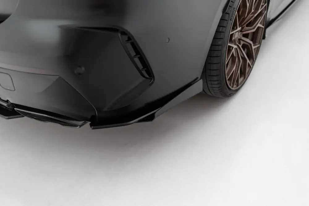 Maxton Design "Street Pro" boční difuzory pod zadní nárazník s křidélky pro BMW řada 4 G22/M440i, G23, Coupe / M440i Cabrio, s černou a červenou linkou Sezónní Sleva