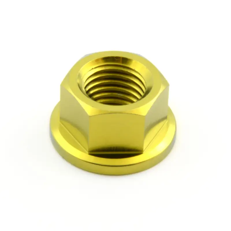 Nízká Cena Pro-Bolt titanová matka se závitem M10 x 1,25 mm, barva zlatá