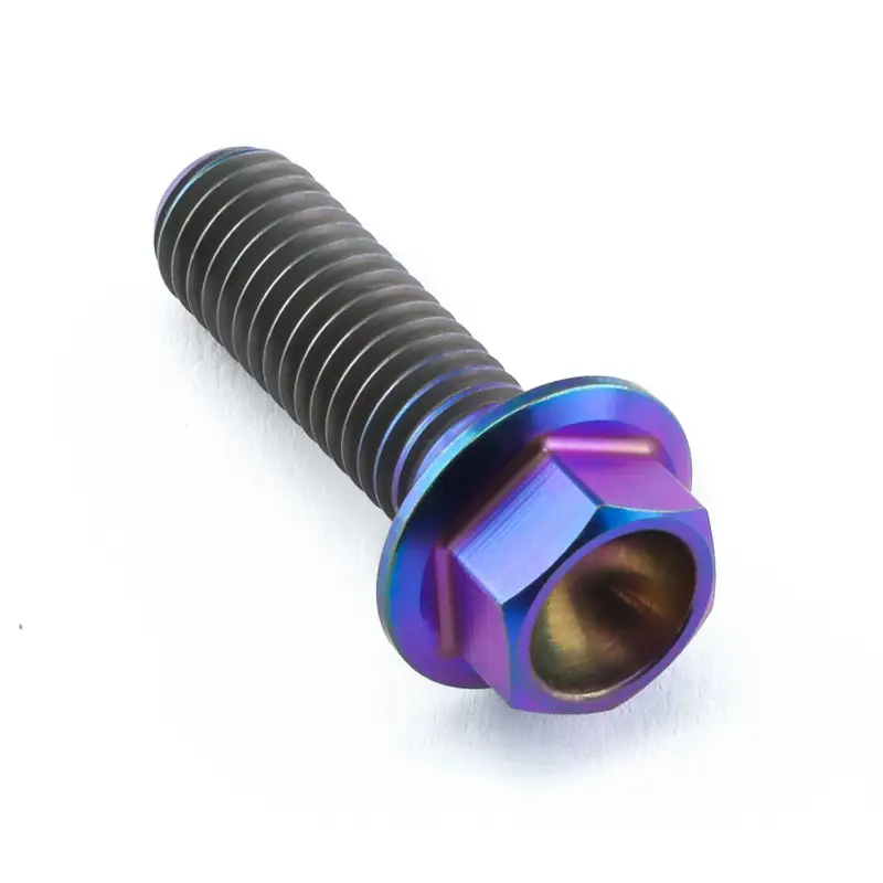 Pro-Bolt titanový šroub s šestihrannou hlavou se závitem M8 x 1,25 mm a délkou 25 mm, barva opálená fialová Zlevněný