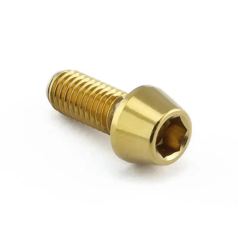 Pro-Bolt nerezový inbusový šroub s kónusovou hlavou se závitem M5 x 0,80 mm a délkou 12 mm, barva zlatá Výhodná Nabídka