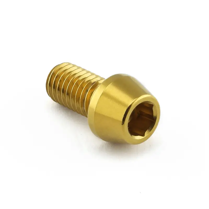 Pro-Bolt nerezový inbusový šroub s kónusovou hlavou se závitem M8 x 1,25 mm a délkou 15 mm, barva zlatá Novinka