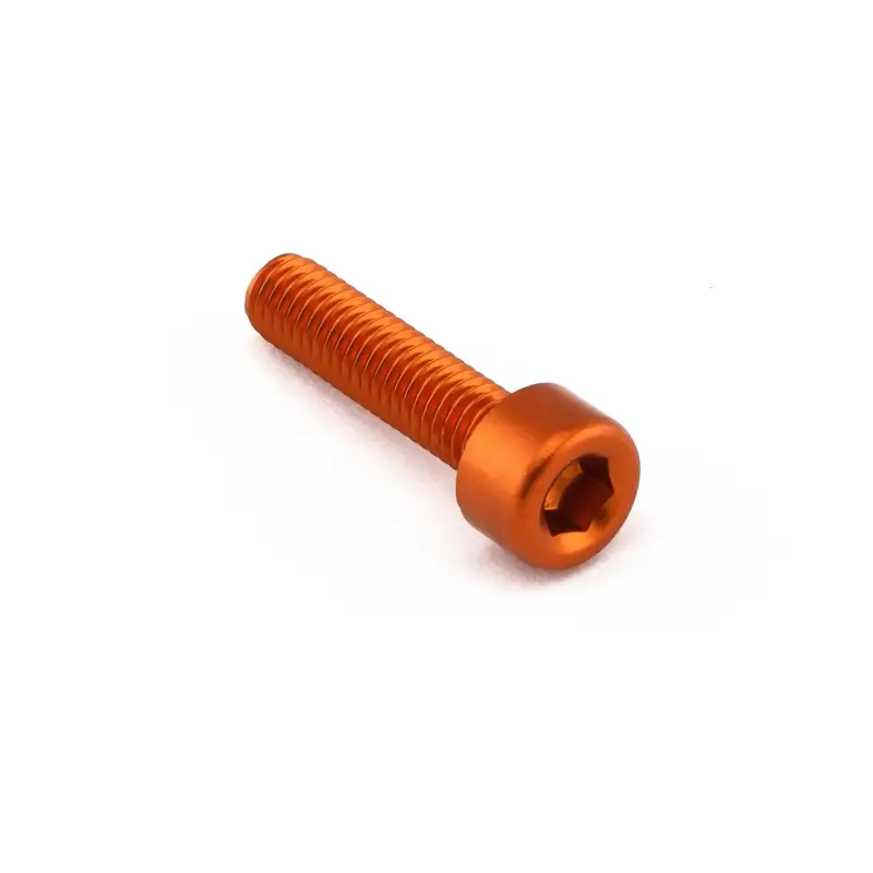 Zlevněný Pro-Bolt hliníkový inbusový šroub s válcovou hlavou se závitem M5 x 0,80 mm a délkou závitu 20 mm, barva oranžová
