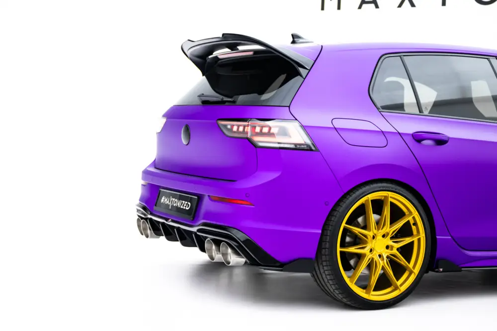 Maxton Design křidélka bočních difuzorů zad. nárazníku v.2 pro Volkswagen Golf R Mk8, Mk8 Facelift, plast ABS bez povrchové úpravy Cenově Výhodný
