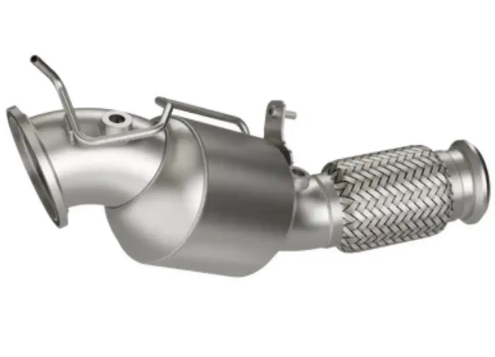Poslední Šance HJS downpipe 88,9 mm/76 mm včetně katalyzátoru 200 cpsi pro BMW řada 1 typ F20/1K4, F21/1K2, emisní norma Euro 6/Euro 6d-Temp., Facelift, 2.0, 120i/125i, 2.0, 135 kW (B48 A20A, B48 B20B)