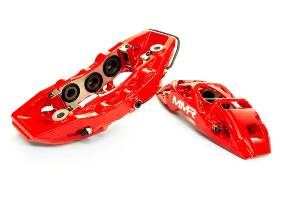 MMX přední brzdový kit se 6-pístovými třmeny a 355 mm kotouči pro BMW řada 2 M235i F22/F23 a M240i F22/F23, barva červená Vysoce Kvalitní