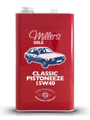 Špičkový minerální motorový olej Millers Oils Classic Pistoneeze 15w-40, objem 5l Vrácení Zdarma