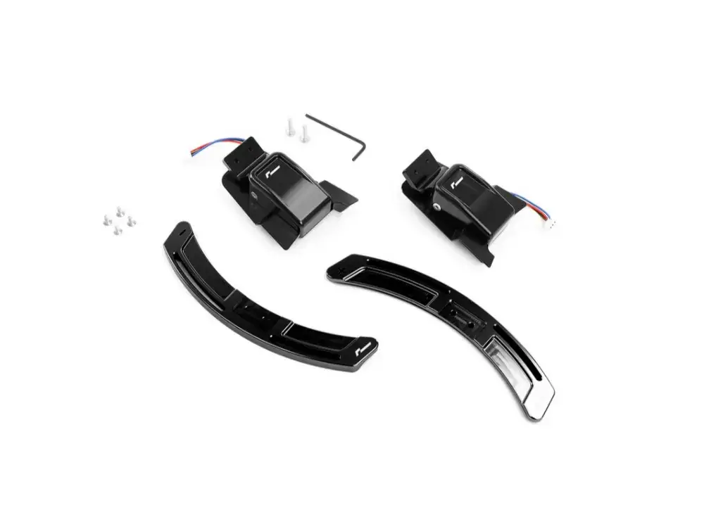 Vrácení Zdarma Racingline magnetická pádla pod volant pro Volkswagen Golf R Mk7 / Mk 7.5 2013-2020, barva černá