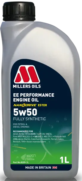 Objednat Nyní Motorový olej Millers Oils EE Performance 5W-50, 1L