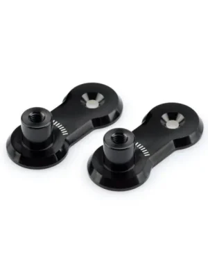 Must-Have Adjustable footpegs relocation adaptors kit PUIG 3839N 40mm černý