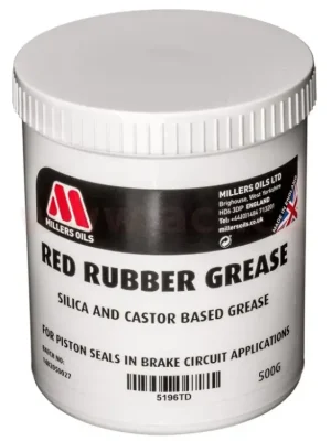 Jen Po Omezenou Doba MILLERS Red Rubber Grease 500 g, vazelína na rostliné bázi pro kontakt s gumou