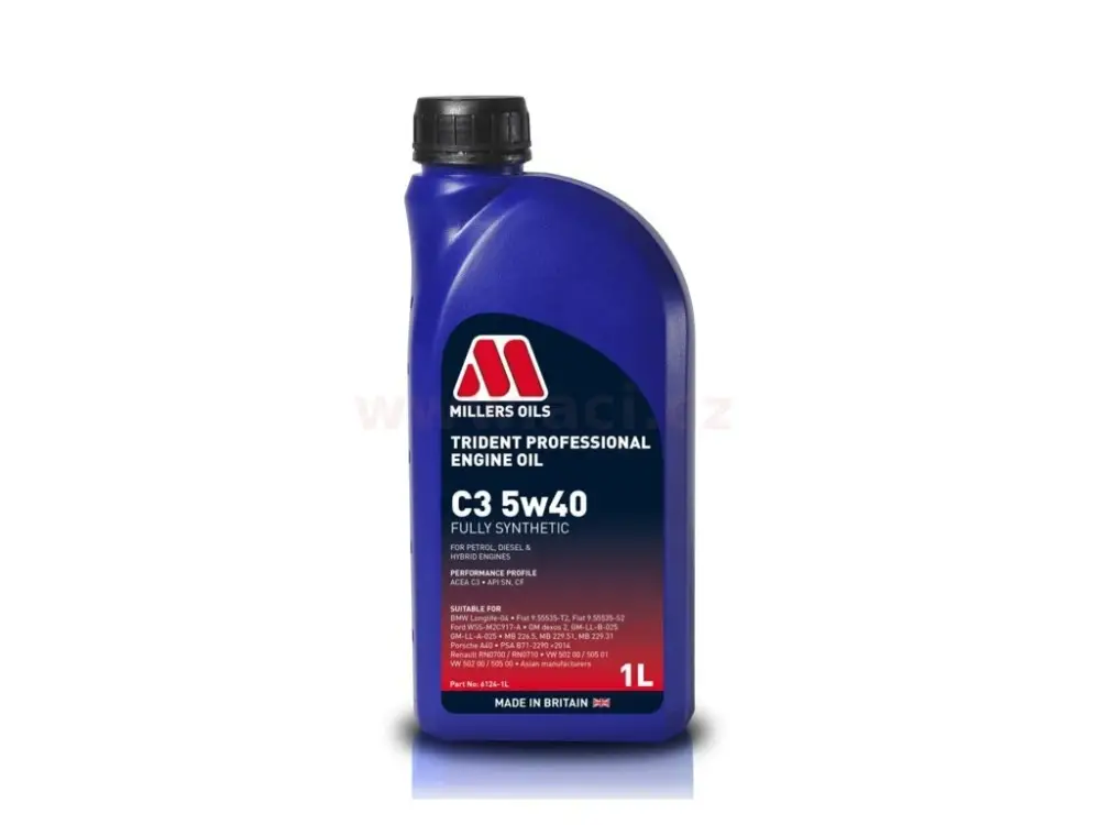 MILLERS OILS Trident Professional C3 5w40, plně syntetický, 1 l Cenový Hit