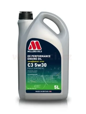 Vysoce Kvalitní MILLERS OILS EE PERFORMANCE C3 5w30, plně syntetický, 5 l